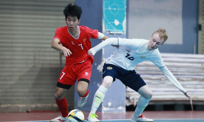 Thi đấu dũng cảm, U19 futsal Việt Nam cầm chân ĐT U19 Nga