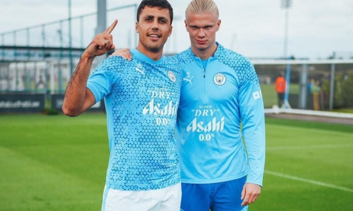 Man City nhận tin không thể vui hơn từ Rodri, Haaland