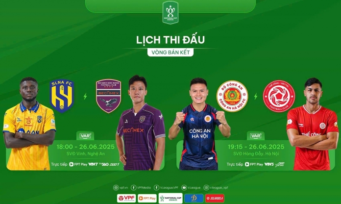 Trước vòng bán kết Cúp QG: Xác định trận chung kết rực lửa