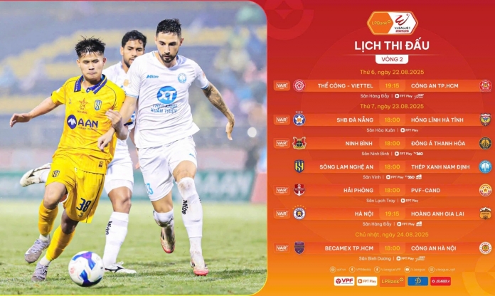 Trước vòng 2 V-League: Nghet thở trên khắp các sân, VAR vào cuộc trận nào?