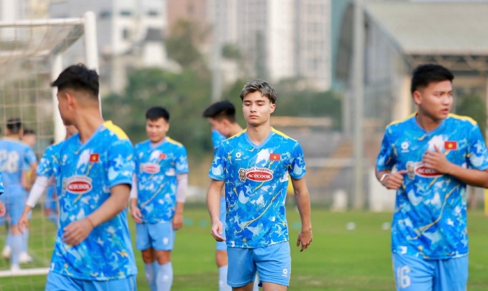 U23 Việt Nam đá nội bộ, chuẩn bị loại 5 cầu thủ trước ngày sang Trung Quốc