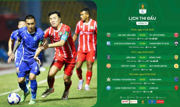 Lịch thi đấu vòng 15 giải hạng Nhất: Nghẹt thở!