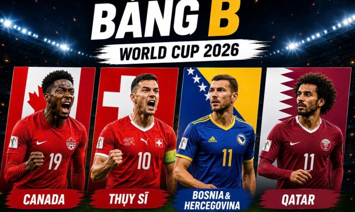 Tổng hợp kịch bản bảng B World Cup 2026: Canada nắm lợi thế ngôi đầu, Qatar đứng trước nguy cơ bị loại cay đắng