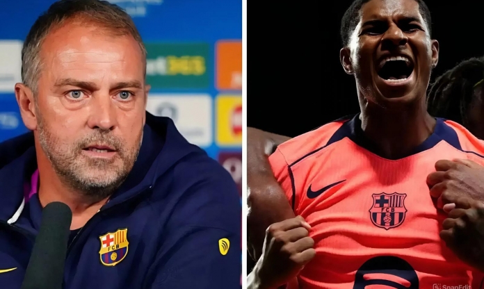 Rashford nhận thông điệp từ HLV Flick trong ngày Barca thua thảm
