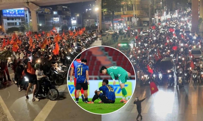 CĐV Thái Lan nóng mặt khi thấy CĐV Việt Nam 'đi bão'