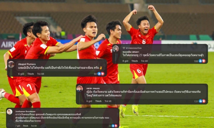 CĐV Thái Lan nói thẳng kết quả bán kết U23 Việt Nam vs U23 Trung Quốc