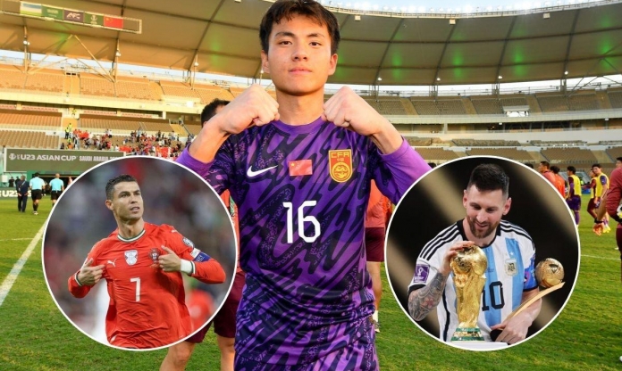 Thủ môn U23 Trung Quốc: 'Dù là Ronaldo hay Messi, tôi vẫn cản phá như thường'