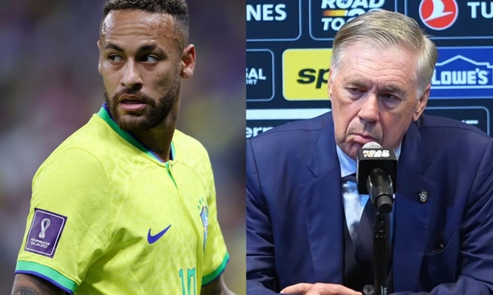 Sắp đá World Cup, HLV Ancelotti chốt xong người thay Neymar