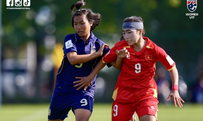 Gỡ hòa phút cuối, U17 nữ Việt Nam cầm hòa Thái Lan ở giải châu Á