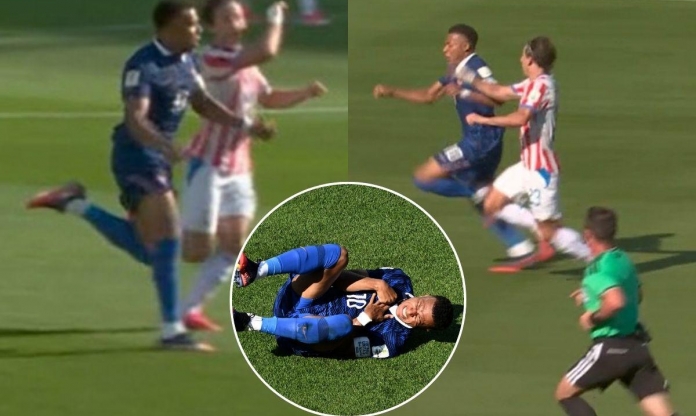 Tình huống thoát thẻ đỏ khó tin sau pha chơi xấu với Mbappe
