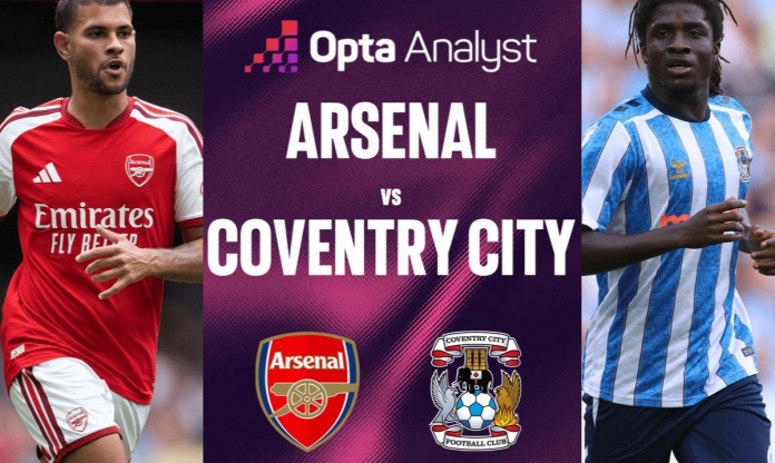 Siêu máy tính soi tỷ lệ thắng Arsenal vs Coventry: Emirates chờ tiệc thắng