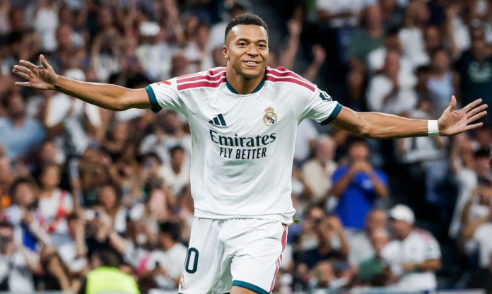 Mbappe cán mốc 14 cú đúp, Real Madrid thắng hủy diệt tại Bernabeu