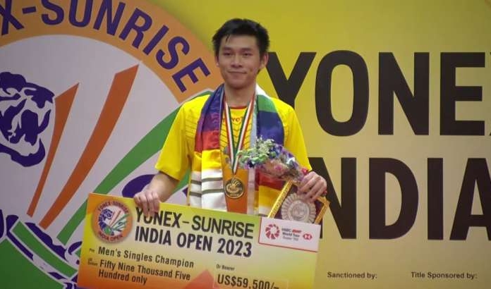 Hạ số 1 thế giới, đại diện Thái Lan vô địch giải cầu lông Ấn Độ mở rộng 2023