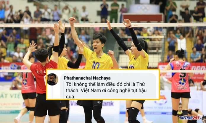 Fan Thái Lan chê công nghệ bóng chuyền Việt Nam 'lạc hậu'