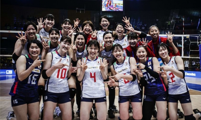 Derby châu Á: Bóng chuyền nữ Nhật Bản hủy diệt Hàn Quốc tại VNL 2023