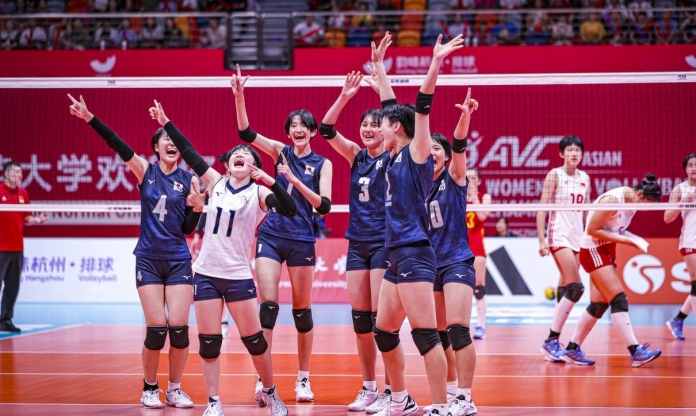 Đánh bại Trung Quốc, bóng chuyền nữ Nhật Bản lên ngôi vô địch U16 châu Á