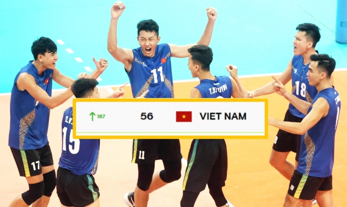 Bóng chuyền Việt Nam 'tốc biến' 167 bậc trên BXH thế giới, đứng số 1 Đông Nam Á