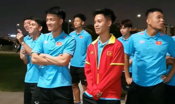 VIDEO: U23 Việt Nam làm điều đặc biệt tại Qatar trước trận gặp Iraq