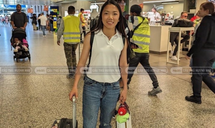 Huỳnh Như xuất hiện cực 'ngầu' tại sân bay