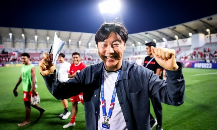 HLV Shin Tae Yong gửi thông điệp đến Việt Nam sau kỳ tích của U23 Indonesia