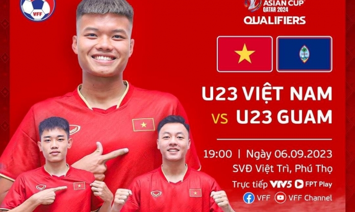 Xem U23 Việt Nam vs U23 Guam mấy giờ, trực tiếp kênh nào?