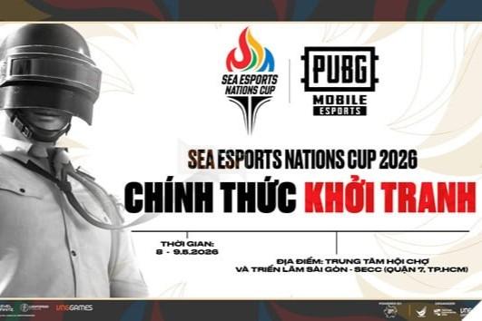 PUBG Mobile sẽ là bộ môn khai màn giải đấu Esports Nations Cup 2026