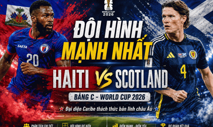 Đội hình mạnh nhất Haiti vs Scotland: Đại diện Caribe thách thức bản lĩnh châu Âu