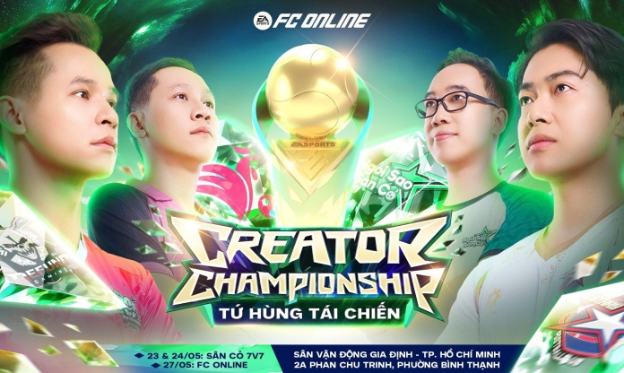 CRIS PHAN, ĐỘ MIXI, THẦY GIÁO BA, BÌNH BE ĐỒNG LOẠT NÂNG CẤP LỰC LƯỢNG TRƯỚC THỀM FC ONLINE CREATOR CHAMPIONSHIP - TỨ HÙNG TÁI CHIẾN
