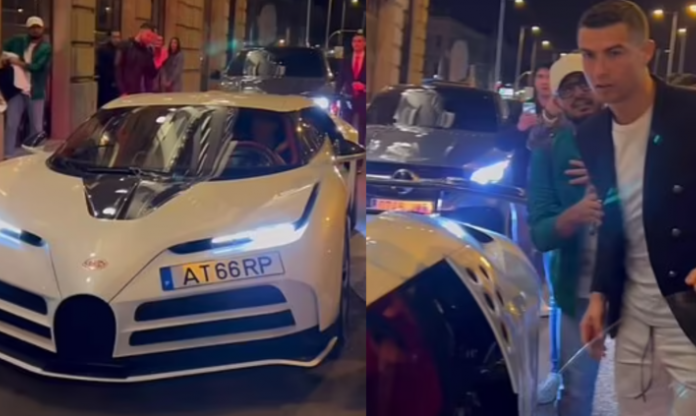 Cristiano Ronaldo lái siêu phẩm Bugatti Centodieci mạnh 1600 mã lực trên đường phố Madrid