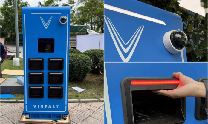 VinFast triển khai trạm đổi pin xe máy điện, thao tác nhanh gọn không kém đổ xăng