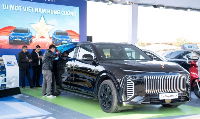 Gian hàng của hãng xe điện VinFast tại Vietnam Mobility Show 2025 có gì?