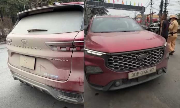 Ô tô bị bụi bẩn che kín biển số, tài xế tại Hà Nội nhận mức phạt hơn 20 triệu đồng