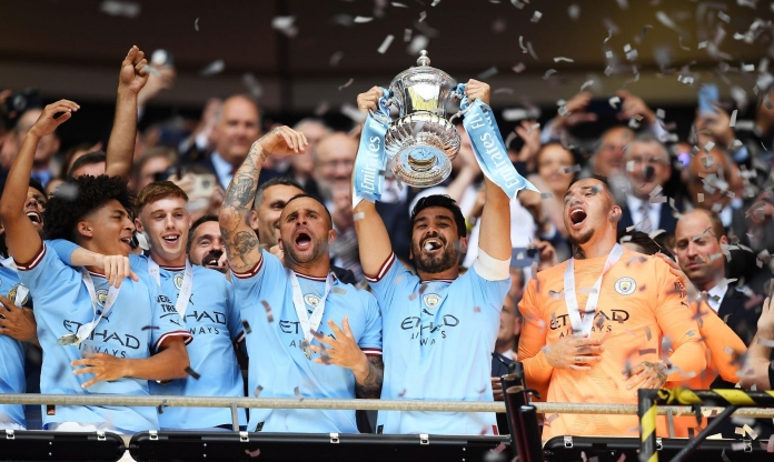 CHÙM ẢNH: Man City hạ MU để giành chức vô địch FA Cup 2022/23