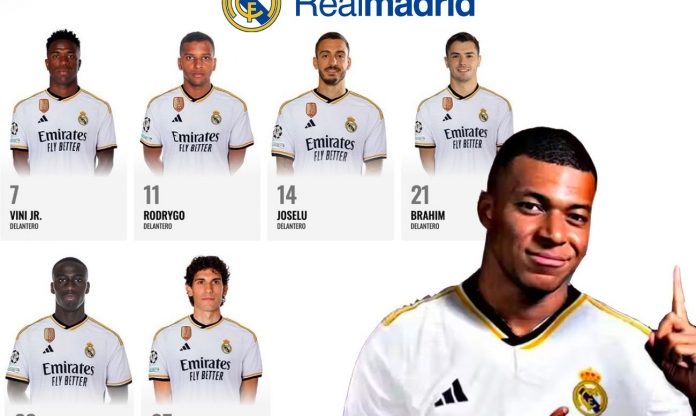 Không phải Ronaldo mới, Real Madrid chốt số áo huyền thoại cho Mbappe
