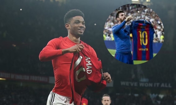 Sao trẻ MU tái hiện màn ăn mừng của Lionel Messi