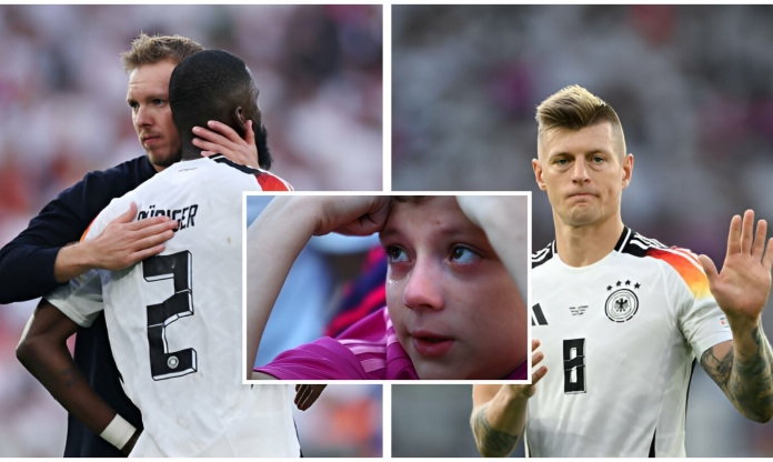 CHÙM ẢNH: Cầu thủ Đức thất thần, NHM rơi lệ sau trận thua Tây Ban Nha