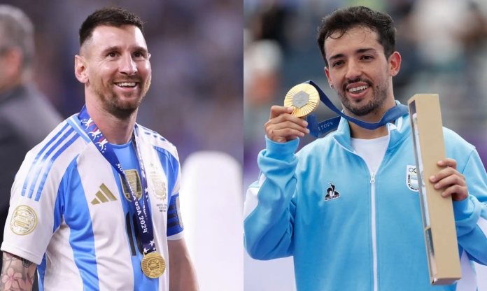 Messi chúc mừng đồng hương với HCV tại Olympic 2024