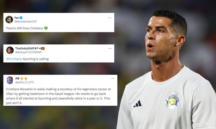 Ronaldo được thúc giục 'chạy ngay đi' sau thất bại của Al Nassr