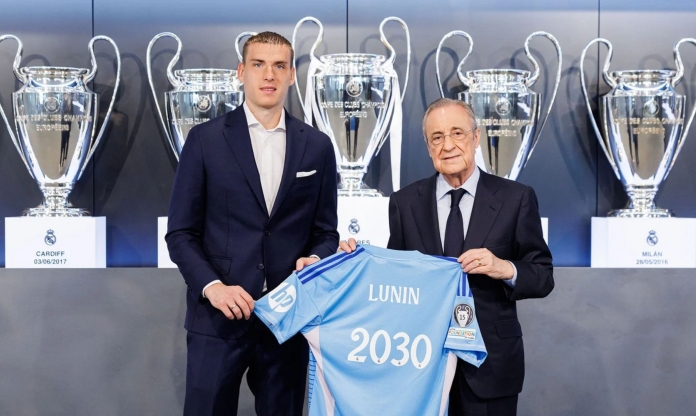 CHÍNH THỨC: Real Madrid 'trói chân' thành công Andriy Lunin