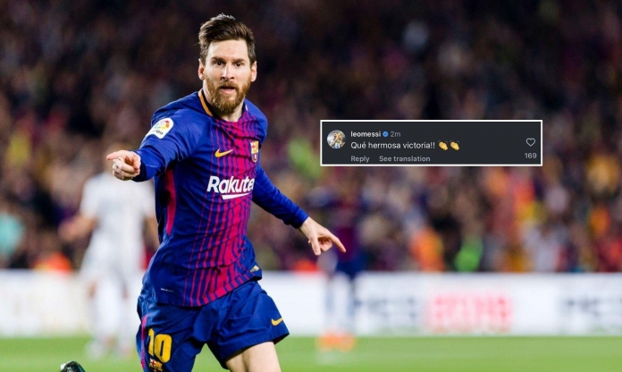 Messi lên tiếng sau chiến thắng của Barca trước Real Madrid