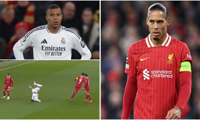 Van Dijk 'chế giễu' Mbappe cả trong lẫn ngoài sân