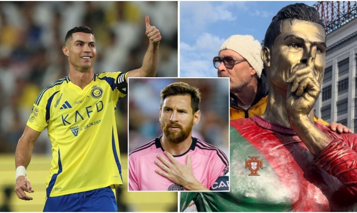 Ronaldo nhận vinh dự tại Mỹ, đến Messi cũng chưa có