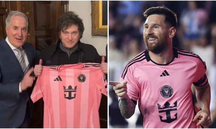 Messi tặng quà cho tổng thống Argentina