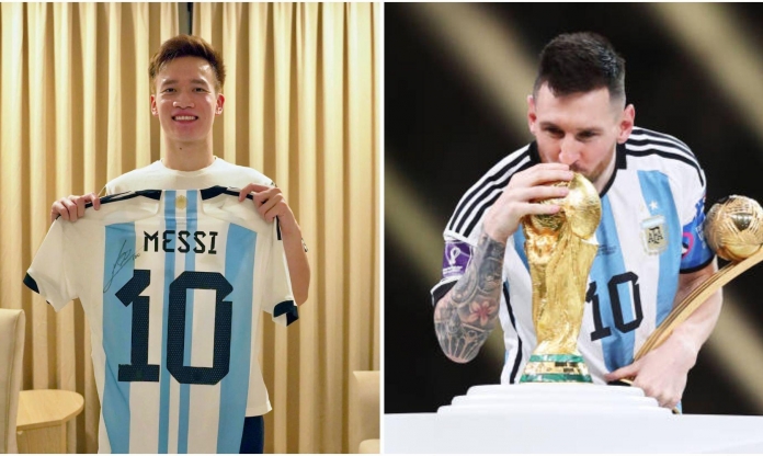 Hụt Quả bóng vàng, Hoàng Đức bất ngờ 'thả thính' Messi