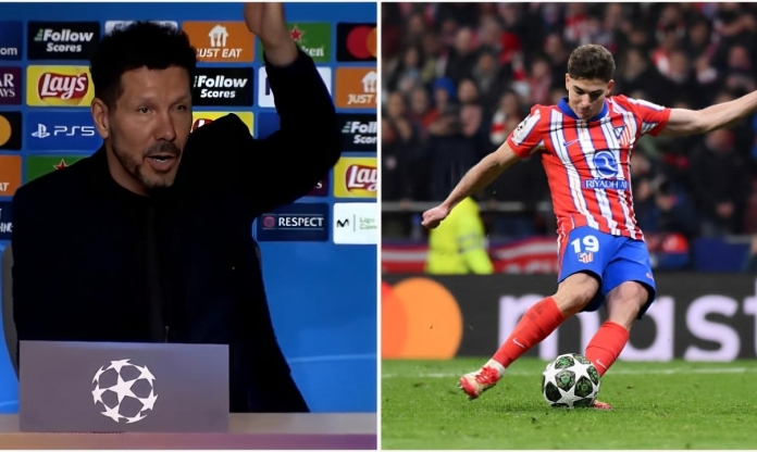 Diego Simeone: 'Ai thấy Alvarez phạm lỗi thì giơ tay lên'