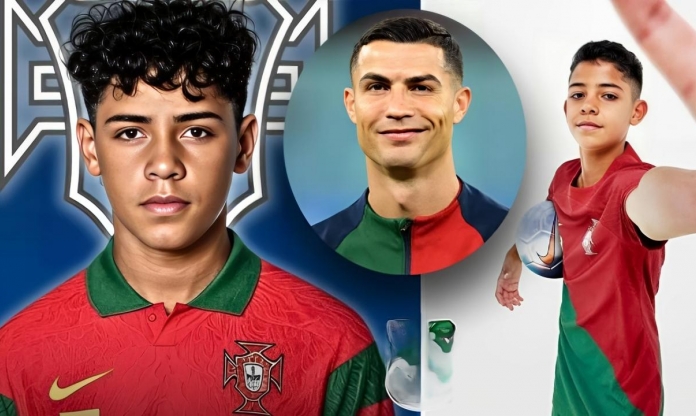 Ronaldo nói 4 từ trong ngày con trai lên tuyển Bồ Đào Nha