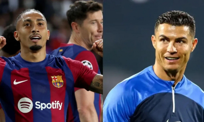 Raphinha cân bằng kỷ lục vĩ đại của Ronaldo tại Champions League