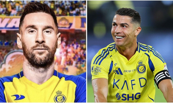 Ả Rập vào cuộc, biến Messi thành đồng đội Ronaldo