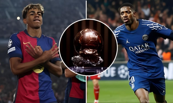 Dembele bị gạt khỏi cuộc đua Quả bóng vàng với Yamal