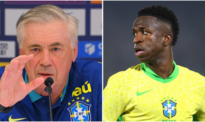 Carlo Ancelotti ra chỉ thị với Vinicius tại ĐT Brazil